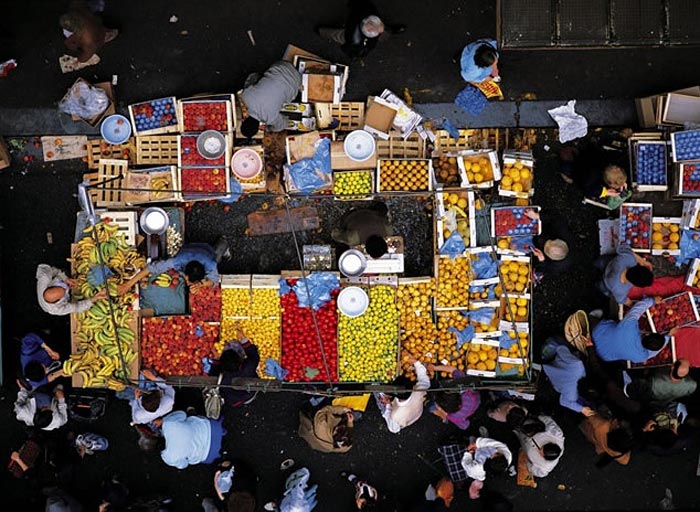 Aligre market in the XII arrondissement, Paris, France
