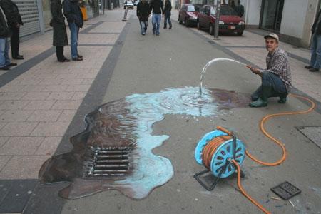 Amazing-3D-Sidewalk-Art-waste-of-water-pipe