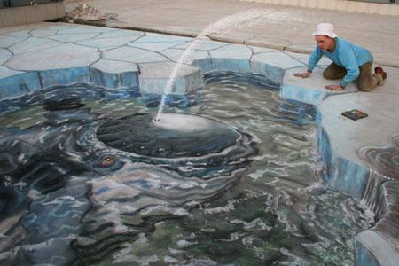 Amazing-3D-Sidewalk-Art-whale-friends