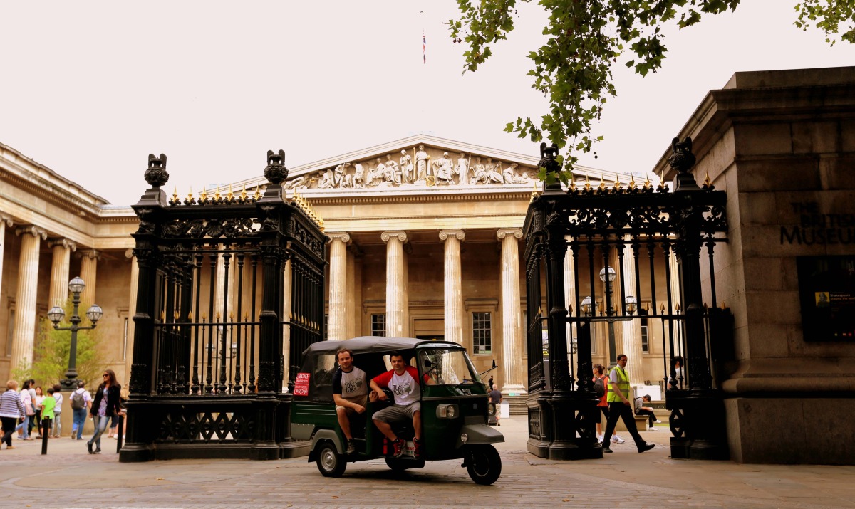 The starting point at the British Museum in London