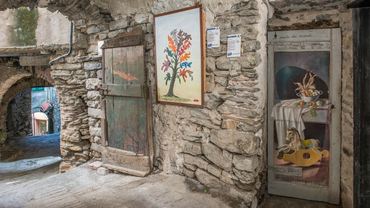 The village with the painted doors