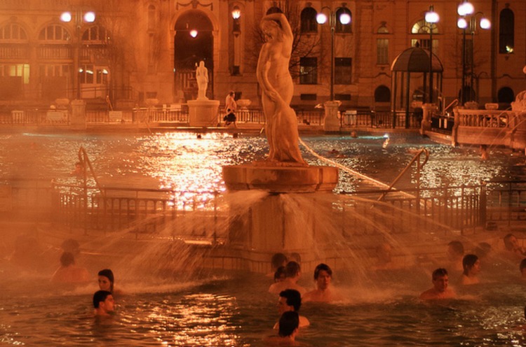 The thermal waters in Hungary